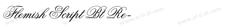 Flemish Script Bt Re字体转换
